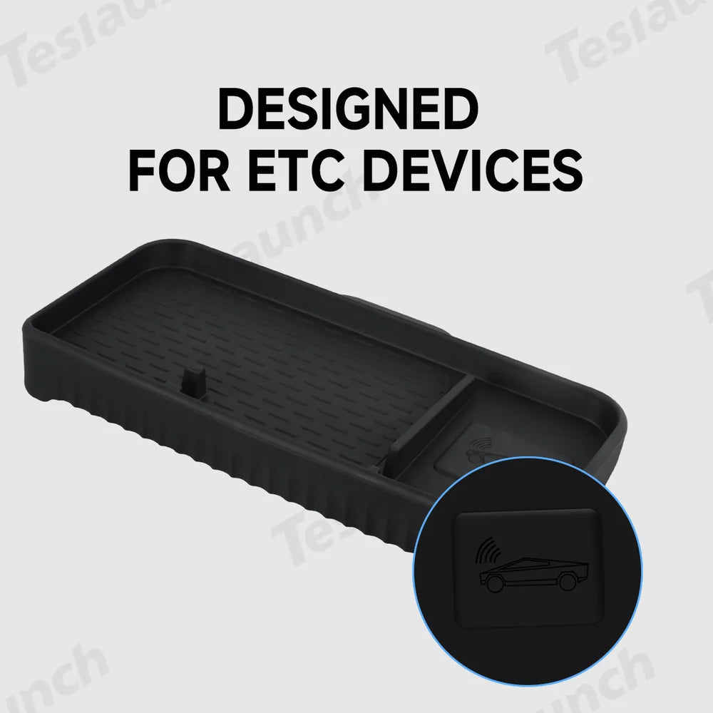 ETC Card Holder & Dashboard Storage Tray for Tesla Model 3 (2017–2023) / Model Y (2020–2024)