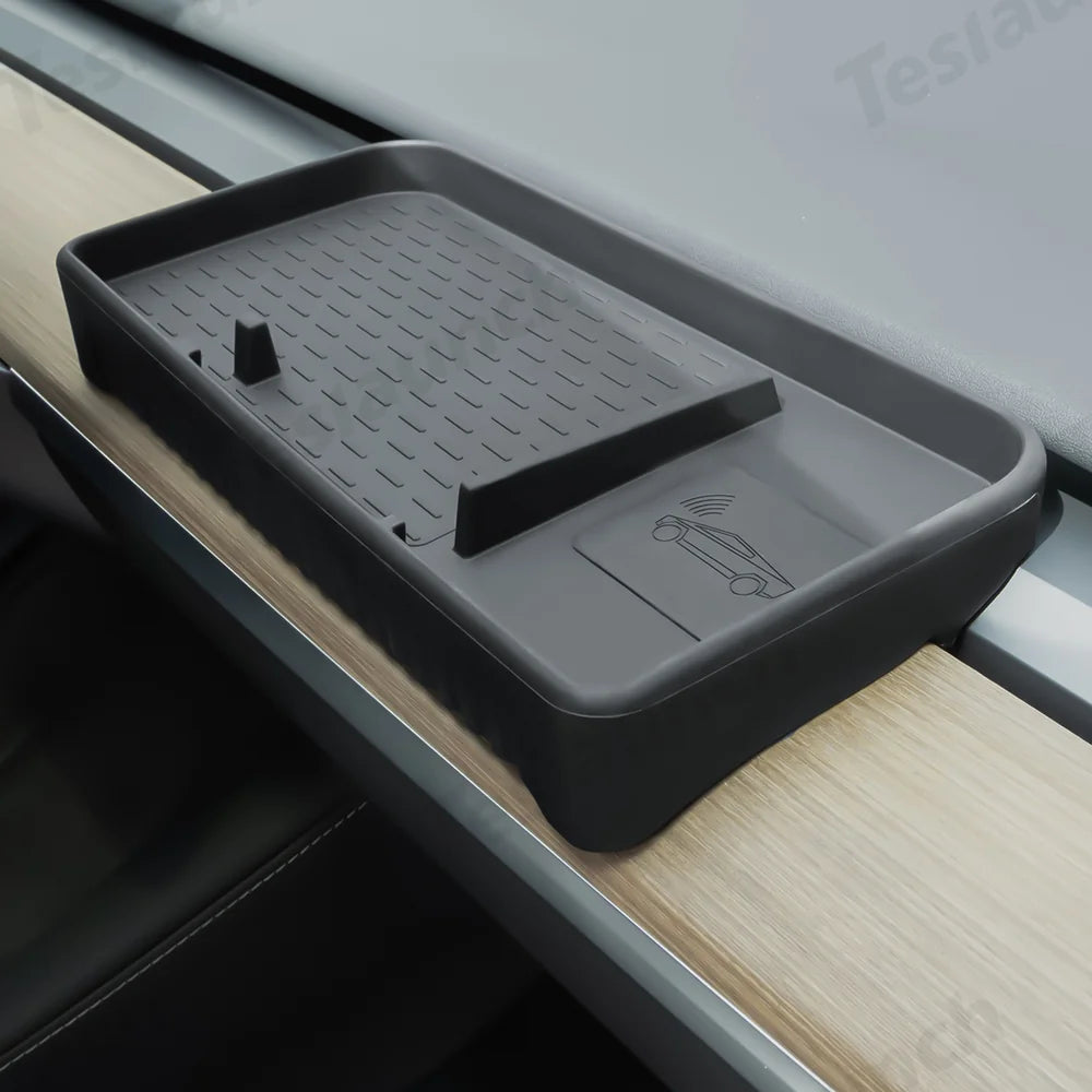 ETC Card Holder & Dashboard Storage Tray for Tesla Model 3 (2017–2023) / Model Y (2020–2024)