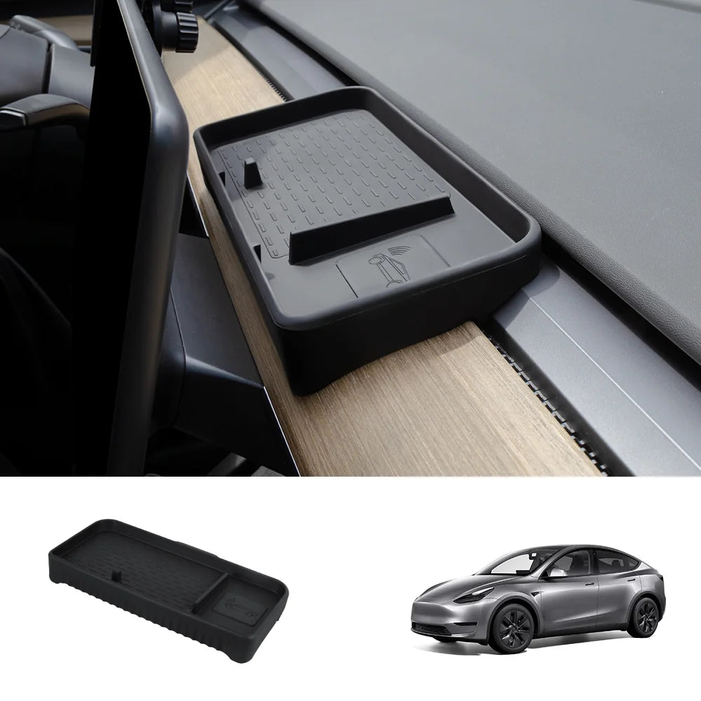 ETC Card Holder & Dashboard Storage Tray for Tesla Model 3 (2017–2023) / Model Y (2020–2024)