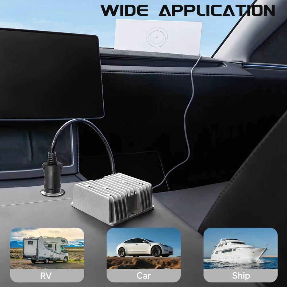 Car Charger 12V/24V to 57V Power Adapter with DC Plug for Starlink Gen 3