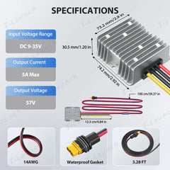9-35V to 57V DC Power Adapter for Starlink Gen 3 Performance