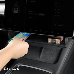 Under Screen Foldable Storage Box for Tesla Model 3/Y 2024+