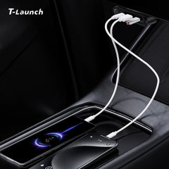 Under Screen Foldable Hidden USB-C Hub for Tesla Model 3/Y/YL