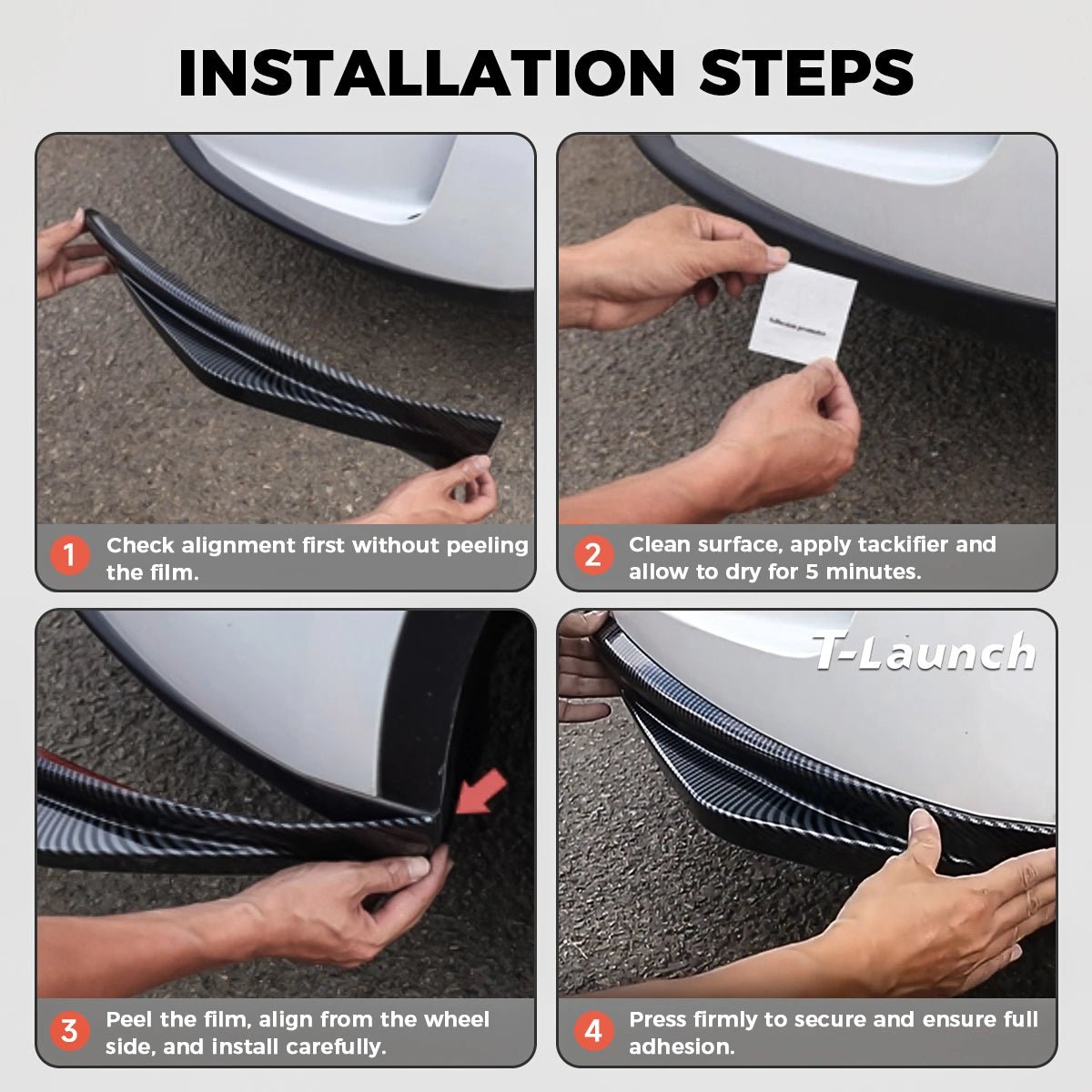 Front Bumper Corner Protector for Tesla Model Y L 2026+ - T-Launch