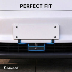Drill-Free US Standard Front License Plate Holder for Tesla Model Y Standard 2025+ - T-Launch