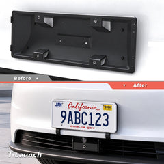 Drill-Free US Standard Front License Plate Holder for Tesla Model Y Standard 2025+ - T-Launch
