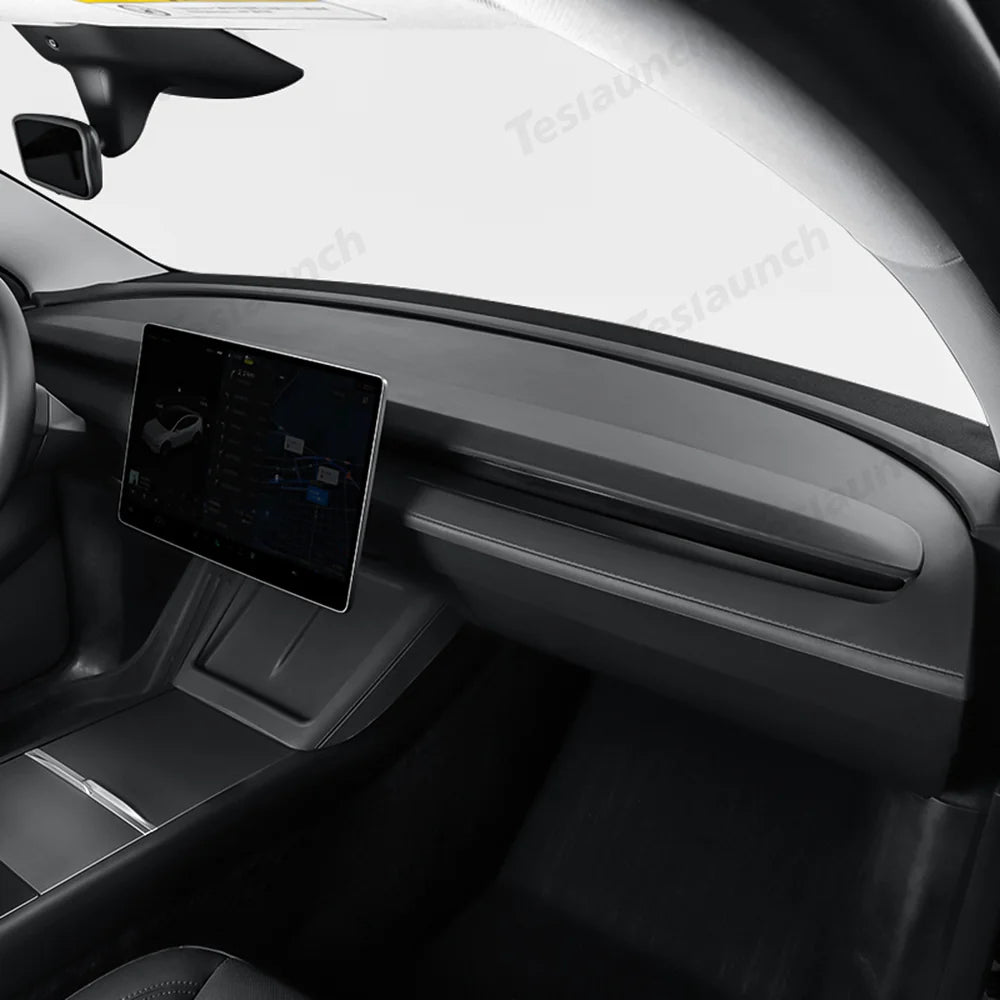 Full-Cover Silicone Dashboard Protector for Tesla Model Y Juniper 2025+