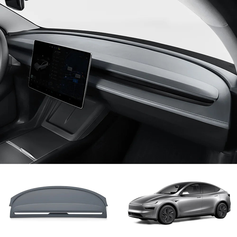 Full-Cover Silicone Dashboard Protector for Tesla Model Y Juniper 2025+