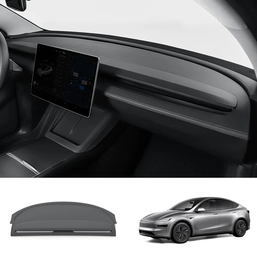 Full-Cover Silicone Dashboard Protector for Tesla Model Y Juniper 2025+