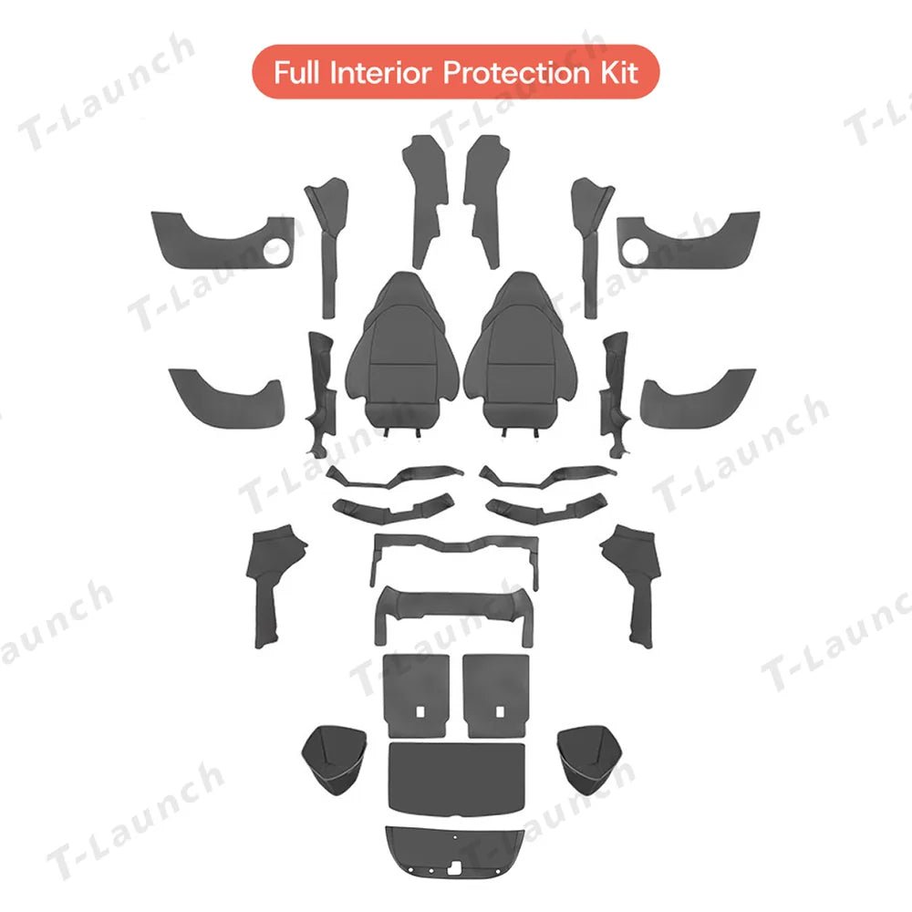 Protection Kit Front Napa Leather All-Around Interior Protection Kit for Tesla Model YL 6 ...