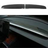 Split Dashboard Cover & Dashboard Air Outlet Cover (Carbon Fiber Pattern ABS) for Tesla Model 3 Highland 2024+