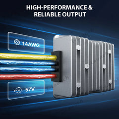 12V/24V to 57V DC Power Adapter for Starlink Gen 3 Performance - Ring Terminal