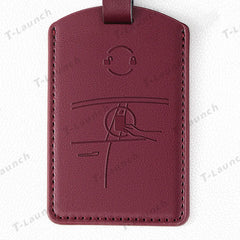 Premium Genuine Leather Key Card Holder for Tesla Model 3/Y (2017–2025+)