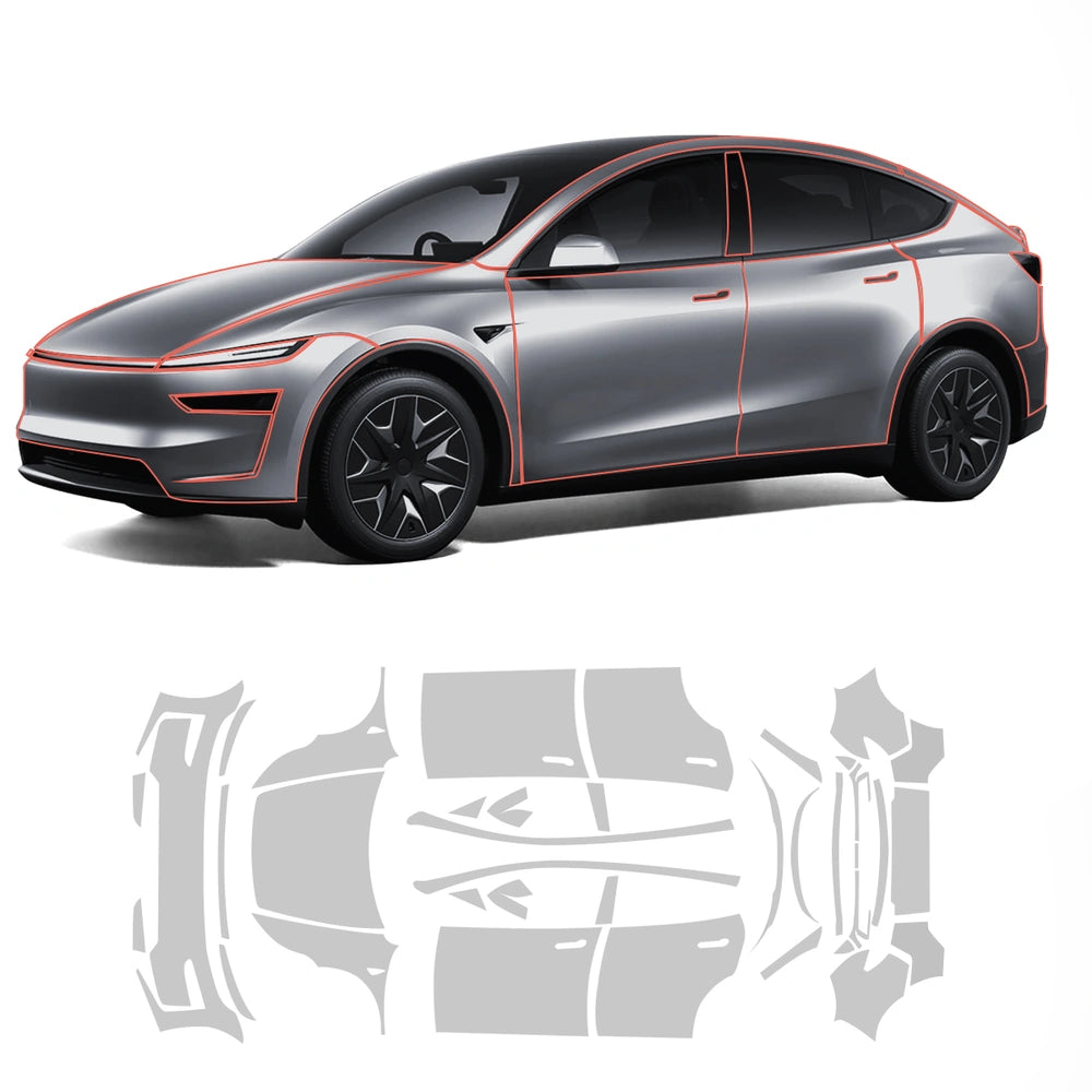 Matte TPU Full Car Paint Protection Film (PPF) for Tesla Model YL 6-Seater 2026+