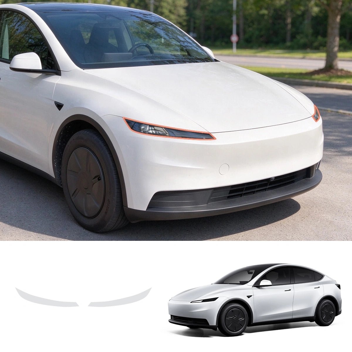 TPU Headlight Protection Film for Tesla Model Y Standard 2025+ - T-Launch