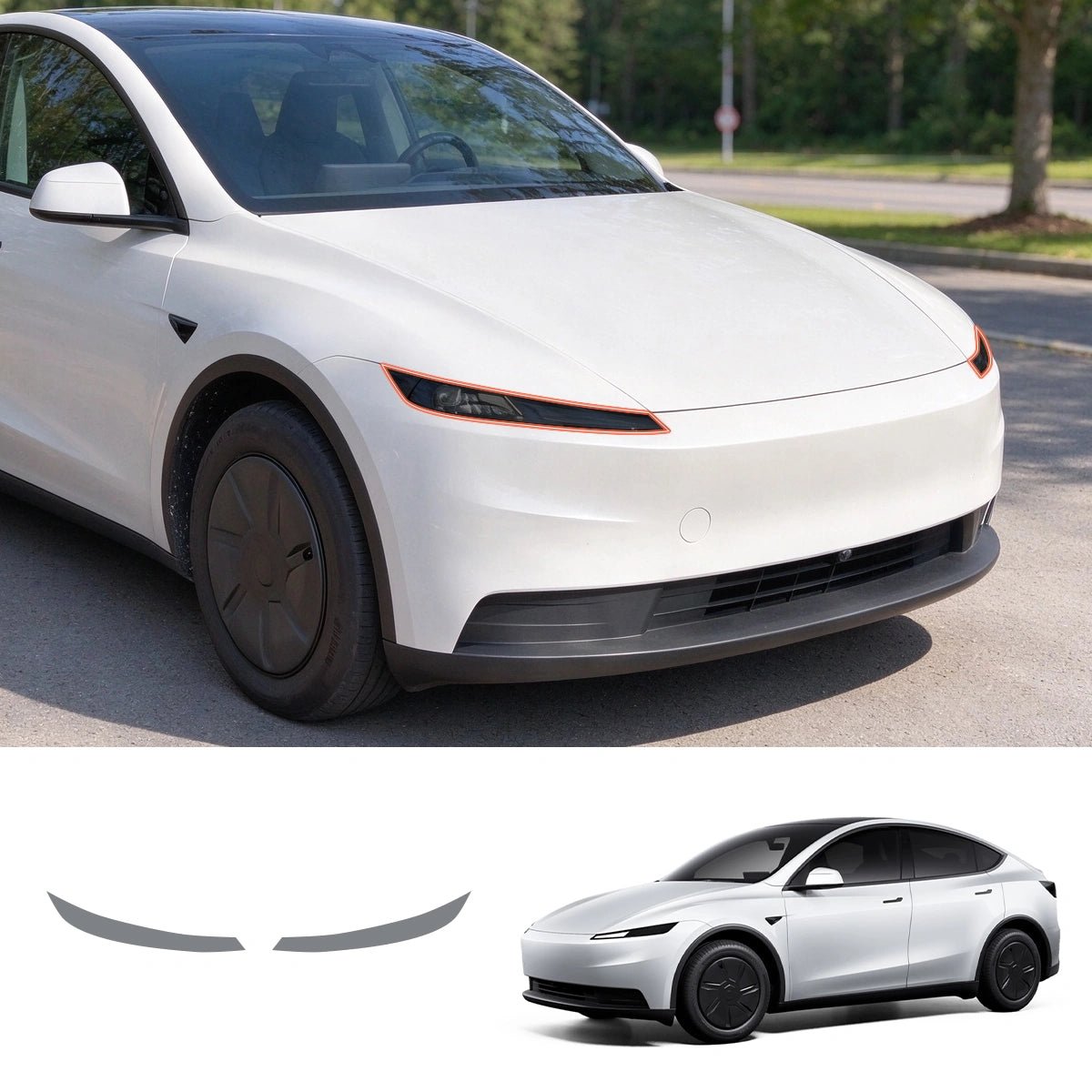 TPU Headlight Protection Film for Tesla Model Y Standard 2025+ - T-Launch