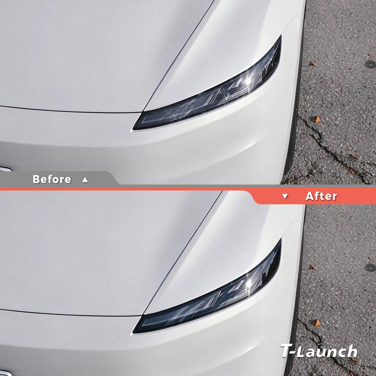 TPU Headlight Protection Film for Tesla Model Y Standard 2025+ - T-Launch