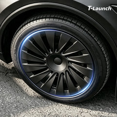 Aero Straight-Spoke Style Hubcaps Wheel Covers for 2026 Tesla Model Y 18'' Aperture Wheels (Set of 4)