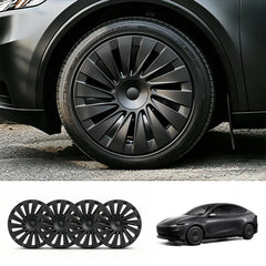 Aero Straight-Spoke Style Hubcaps Wheel Covers for 2026 Tesla Model Y 18'' Aperture Wheels (Set of 4)