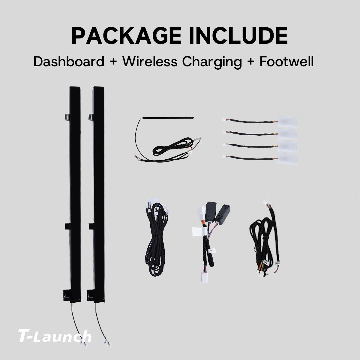 Dashboard + Wireless Charging + Footwell Ambient Lighting Kit