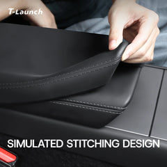 Liquid Silicone Center Console Armrest Cover for Tesla Model 3 2024+ / Model Y 2025+