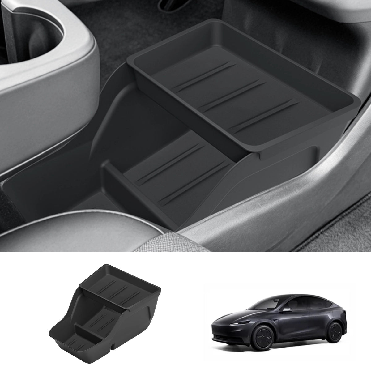 Center Console Lower Storage Organizer Tray for Tesla Model Y Standard 2025+