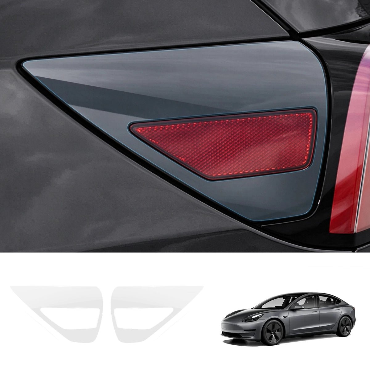 Clear TPU Charging Port Cover Protective Film for Tesla Model 3 / 3 Highland - T-Launch