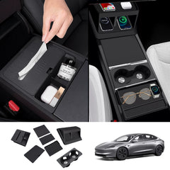 Center Console Organizer & Protector Full Set for Tesla Model 3 Highland 2024+
