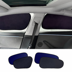 Static Cling Mesh Insulated Side Window Sunshade For Tesla Model 3