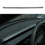 Split Dashboard Cover & Dashboard Air Outlet Cover (Carbon Fiber Pattern ABS) for Tesla Model 3 Highland 2024+