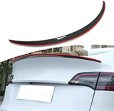 [Echte Kohlefaser] Spoilerflügel mit roter Linie für Tesla <tc>Model</tc> Y