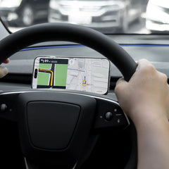 Műszerfal kormánykerék telefontartó Mágneses Magsafe vezeték nélküli töltő telefontartó For Tesla Model 3/Y (2017-2024)