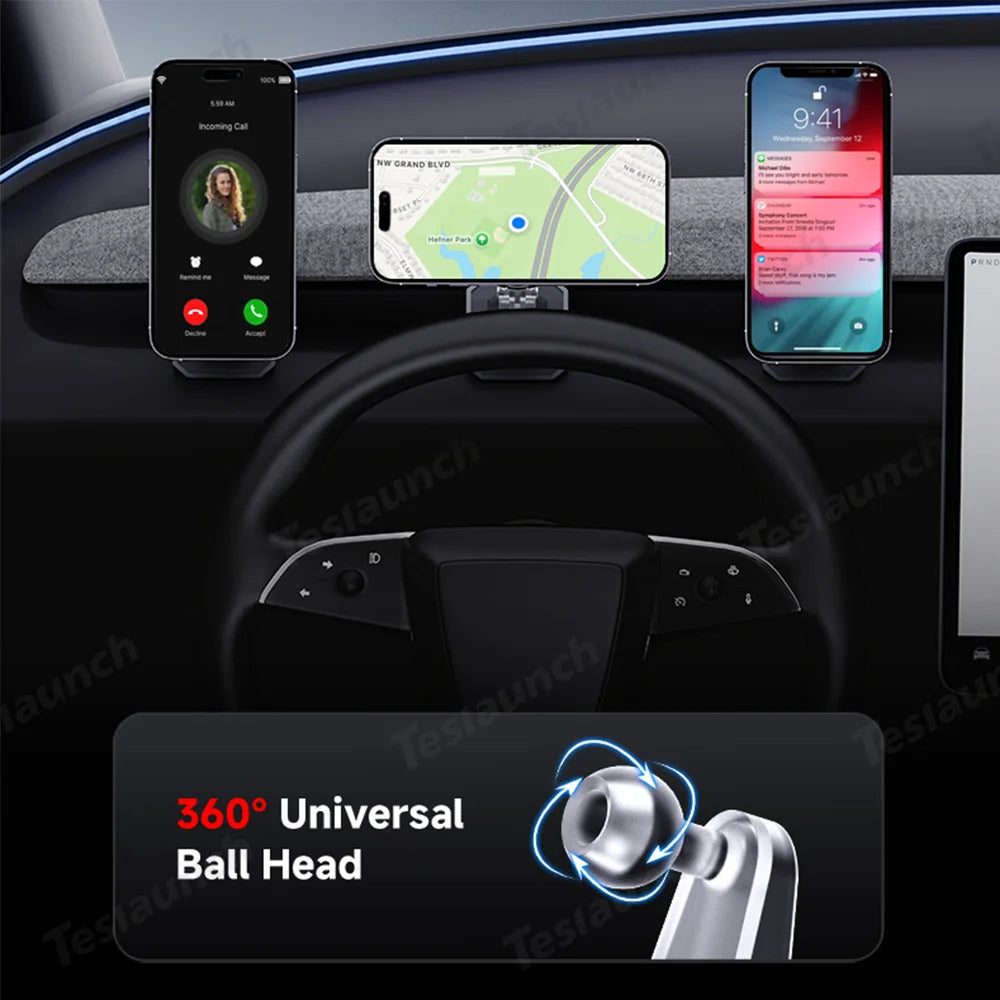 자석 실리콘 폰 홀더 Tesla Model Y 주니퍼 2025+ / Model 3 하이랜드 2024+