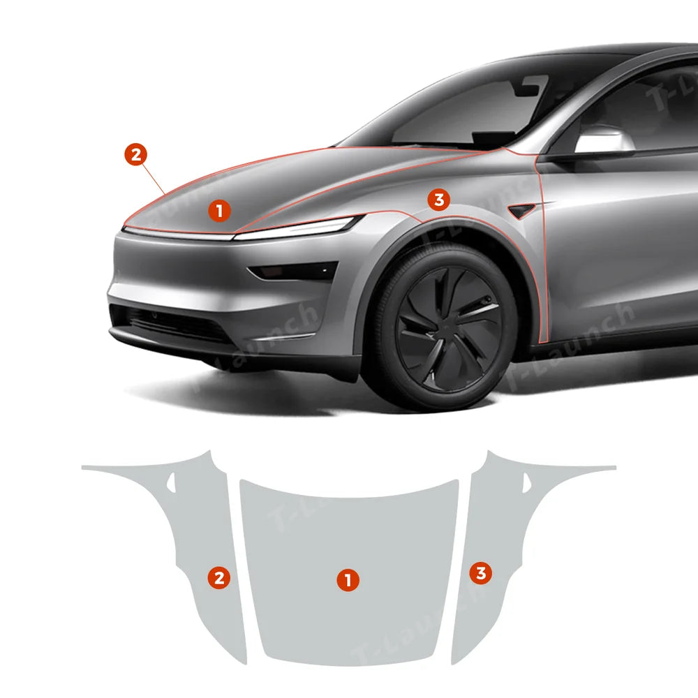 Matte TPU Full Car Paint Protection Film (PPF) for Tesla Model Y Juniper 2025+