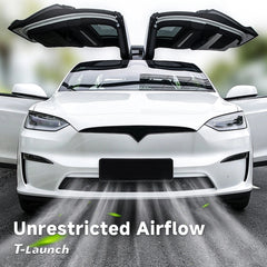 Front Bumper Protective Mesh Grille Panel for Tesla Model X 2023-2025