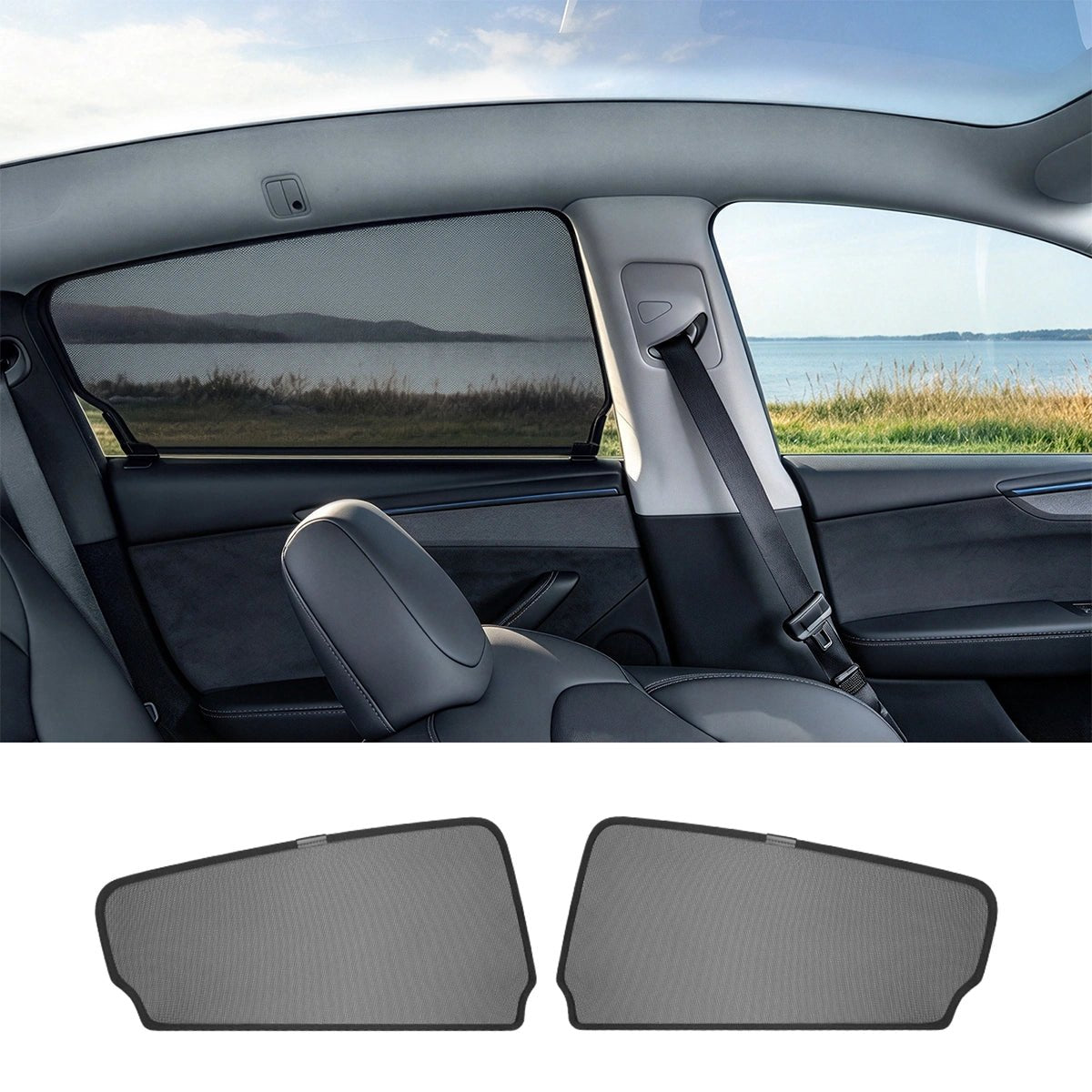 Mesh Side Window Sunshades for Tesla Model 3/Y/YL 2021+ - T-Launch