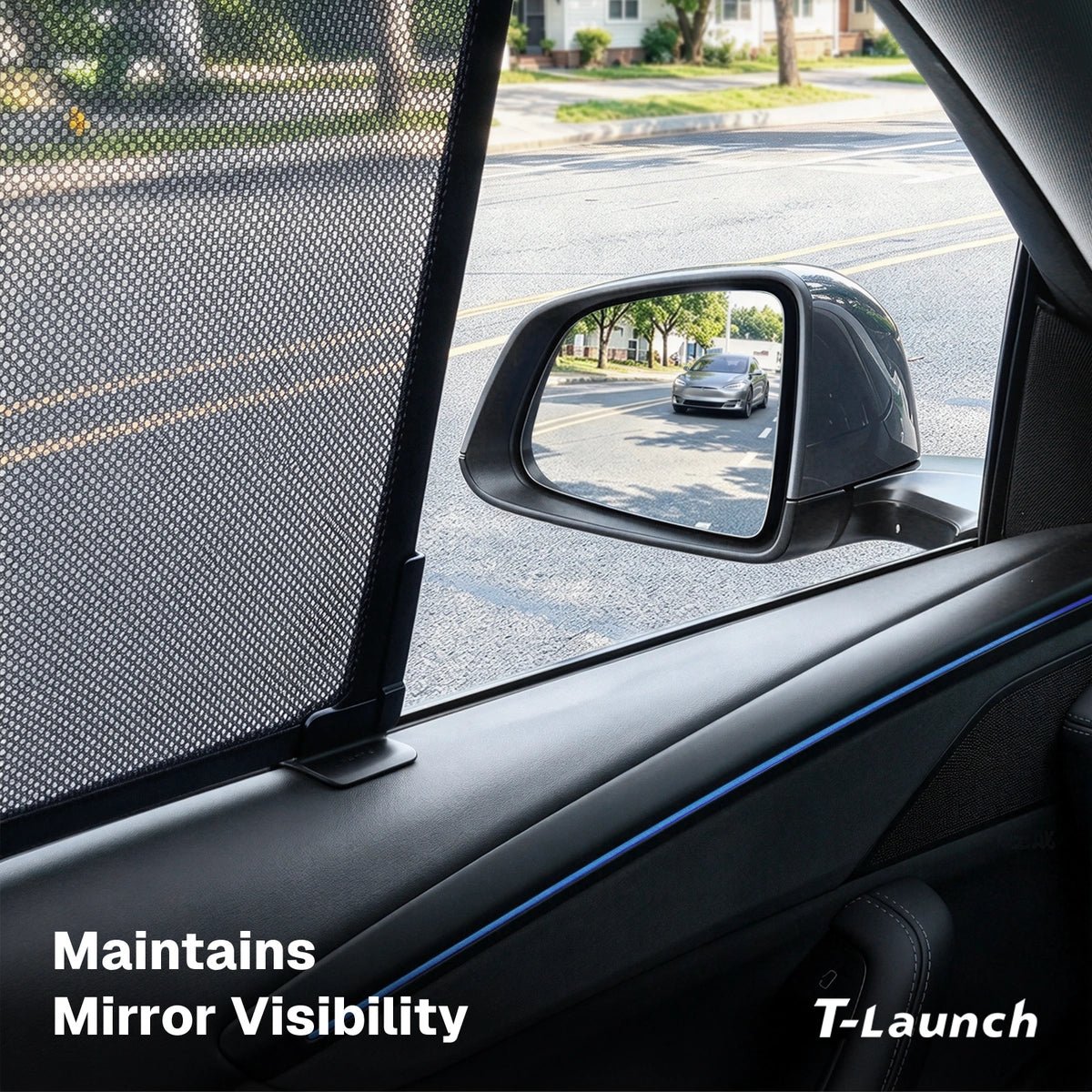 Mesh Side Window Sunshades for Tesla Model 3/Y/YL 2021+ - T-Launch