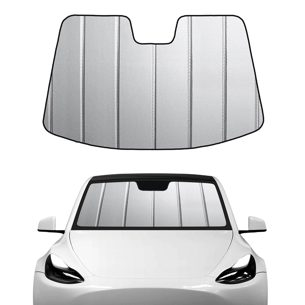 ม่านบังแดดแบบพับได้หนาสำหรับกระจกบังแดด Tesla Model 3/ปี