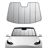 Verdikte opvouwbare voorruit zonnescherm zonnescherm zonneklep voor Tesla 2020-2023 Model Y