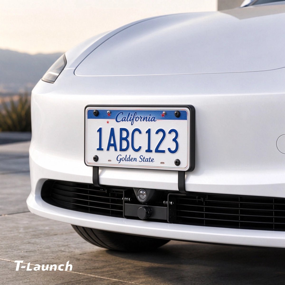 Drill-Free US Standard Front License Plate Holder for Tesla Model 3 Highland 2024+ - T-Launch