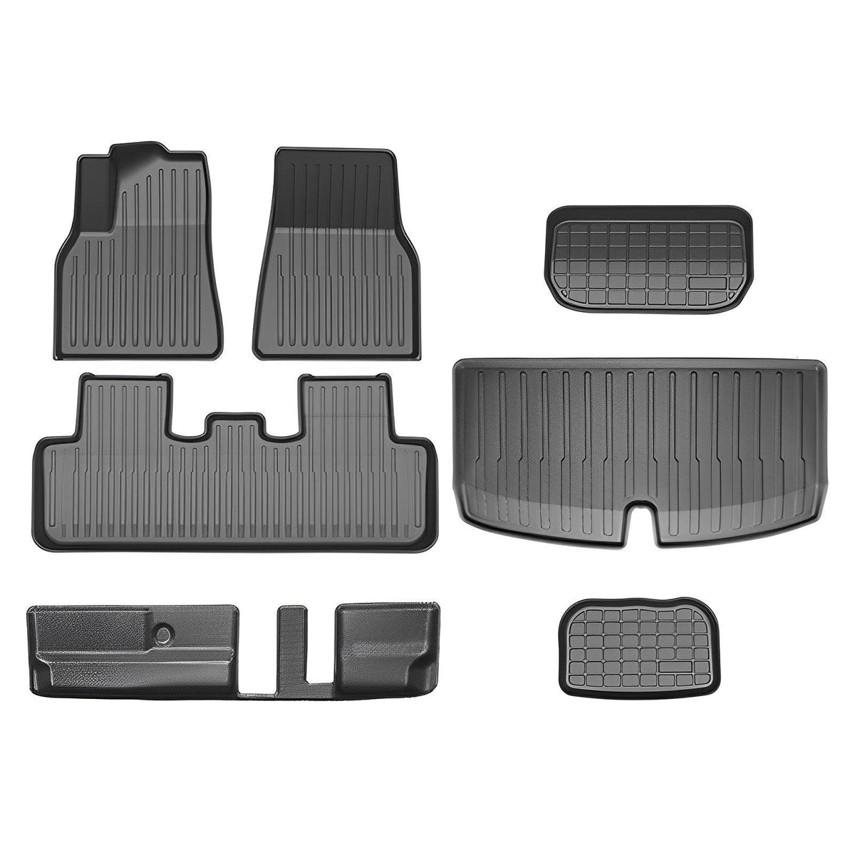 Model Y All-Weather Floor Mats Full Set Trunk Mat Cargo Mat Frunk Cargo Liner for Tesla(2020-2024)