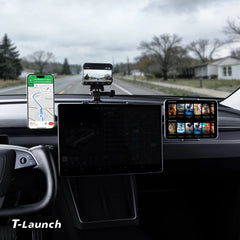 Modular Screen Back Multi‑Device Expansion Mount for Tesla Model 3/Y/S/X/Cybertruck