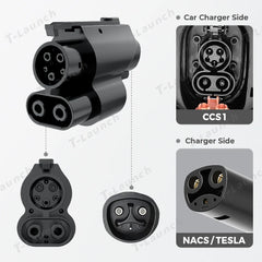 NACS/Tesla a CCS1 EV töltőadapterhez
