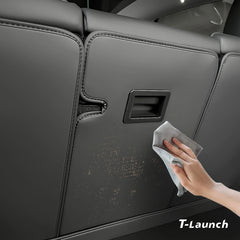 Nappanahkainen takaistuimen selkänojan suoja Tesla Model Y Juniper 2025+