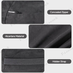 Alcantara Neck & Lumbar Support Pillow for Tesla Model 3/Y/X/S/Cybertruck