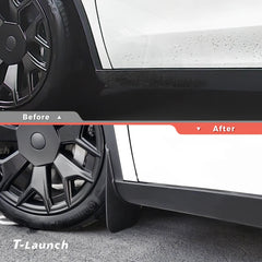 No-Drill Front & Rear Fender Mud Flaps for 2026 Tesla Model YL