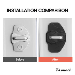 Magnetic Silicone Noise Reduction Door Latch Cover for Tesla Model 3/Y/YL