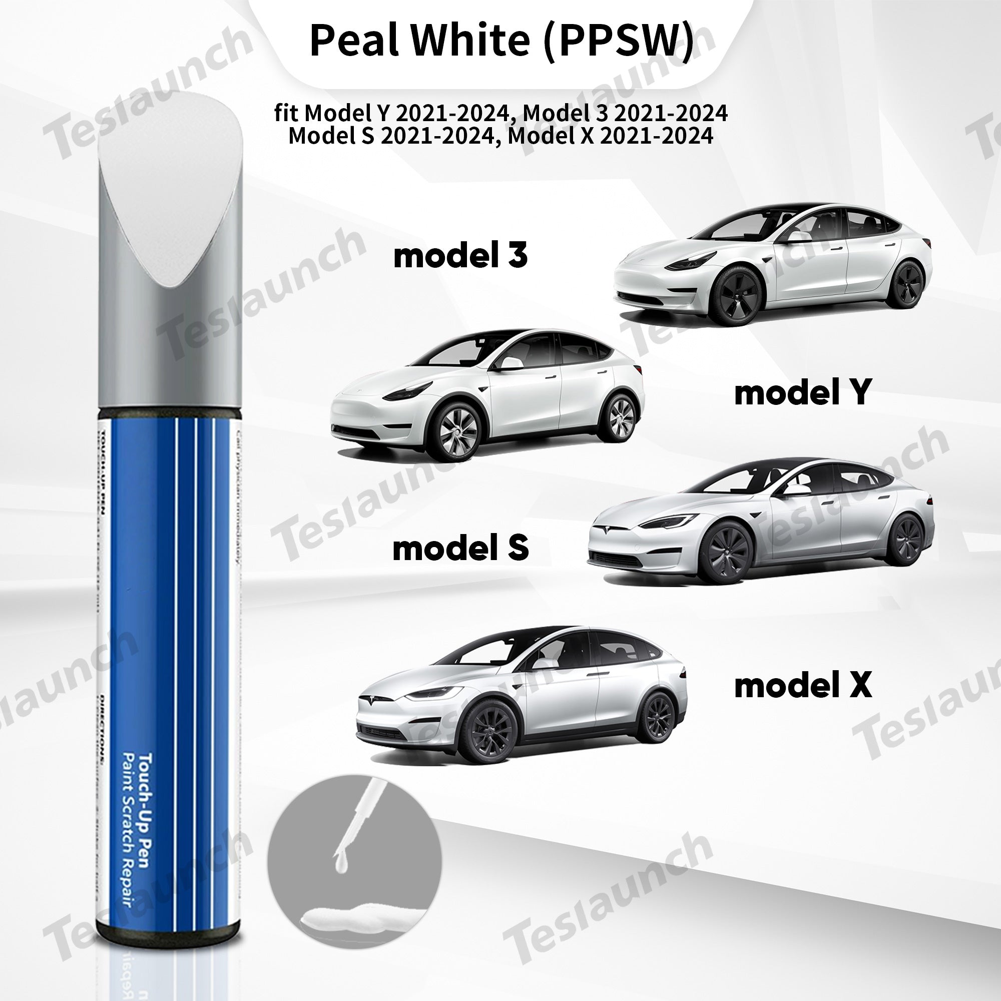 Tesla Model S Car Body Touch-Up Paint - Exact OEM Factory Body Color Paint Match