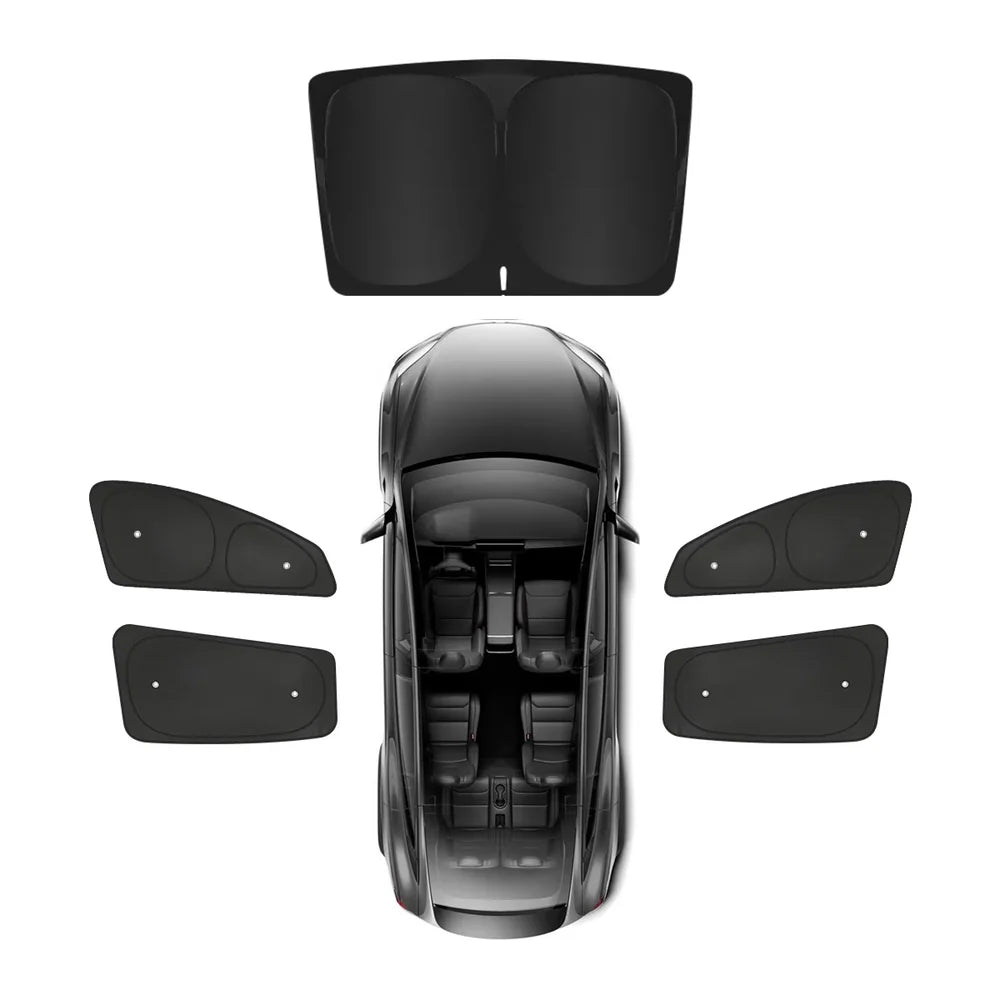 Pare-soleil de fenêtre à isolation thermique UV et protection de la vie privée pour Tesla Model YL 6 places 2026+