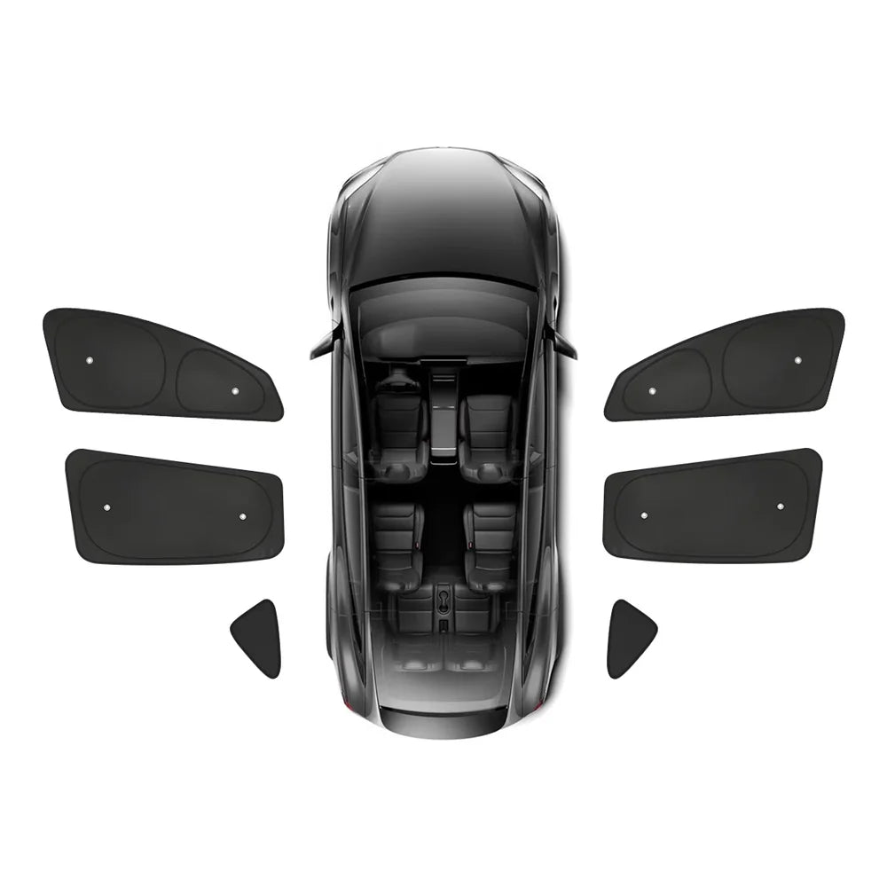 Pare-soleil de fenêtre à isolation thermique UV et protection de la vie privée pour Tesla Model YL 6 places 2026+